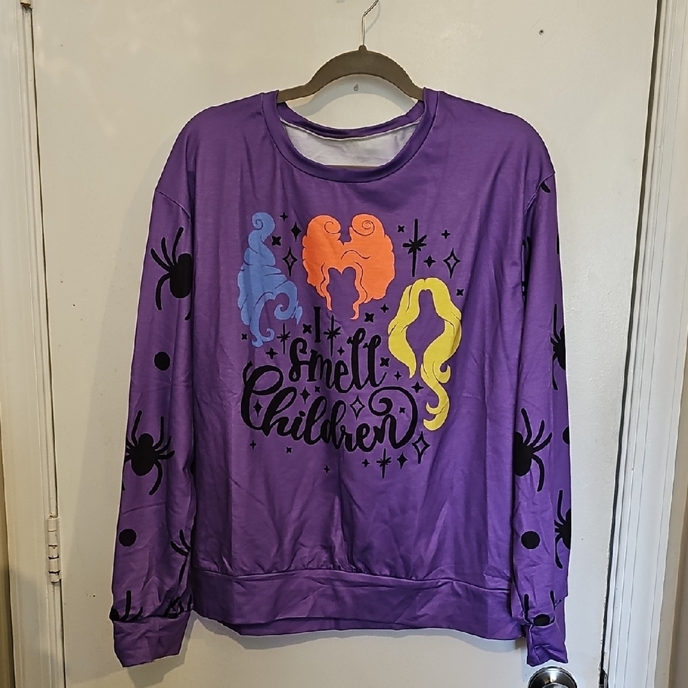 Purple Graphic Women's Sweater